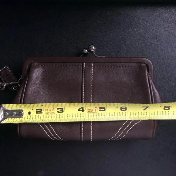 Coach Brown Leather Wristlet - Picture 7 of 9
